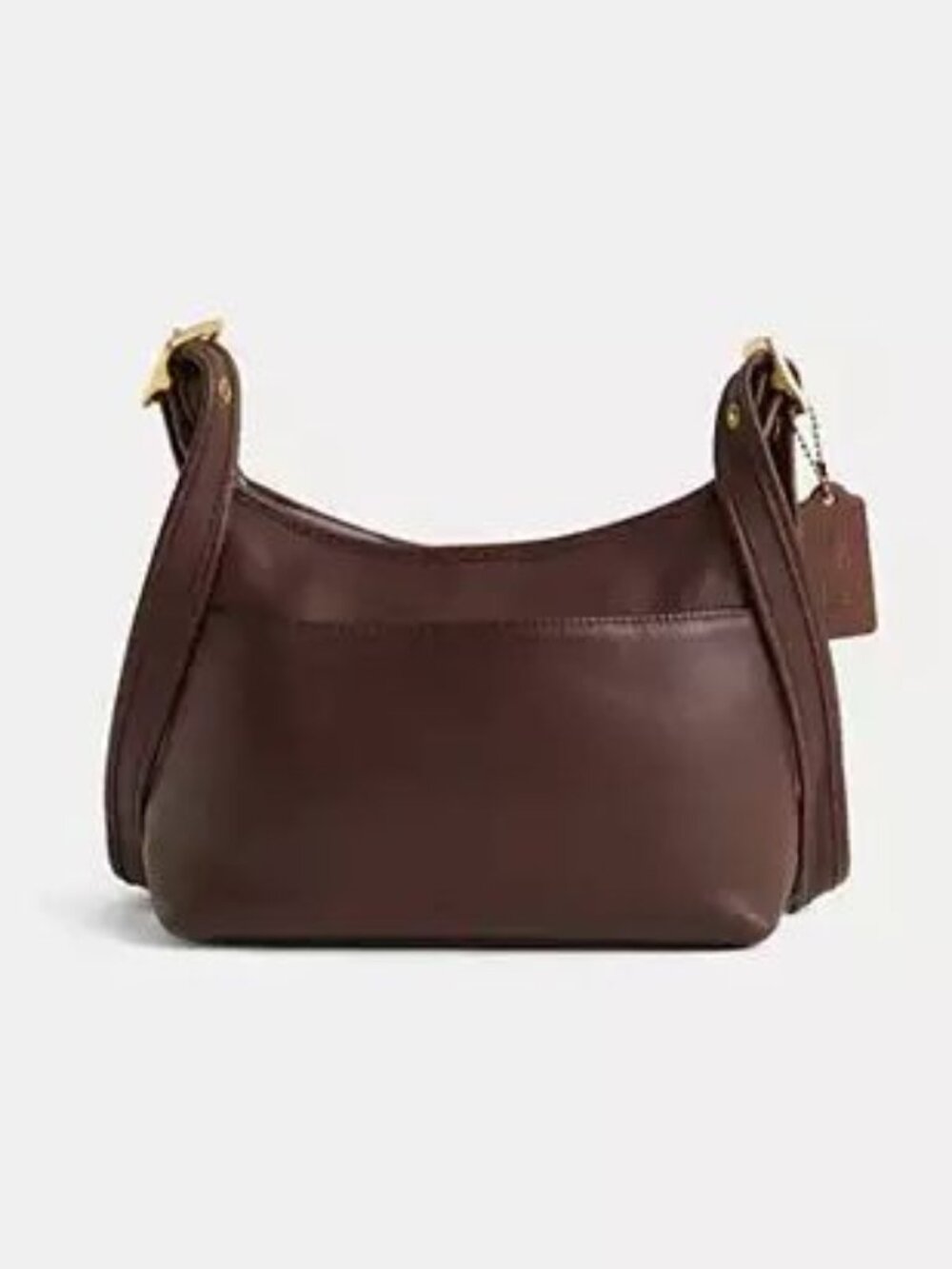 COACH Vintage 1991 Legacy Small Pocket Zip Bag 9136 Brown Glovetanned Leather